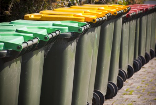 Community participating in waste recycling in Neasden