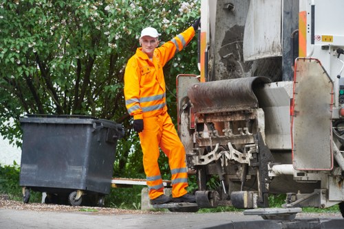 Heavy machinery used for waste removal
