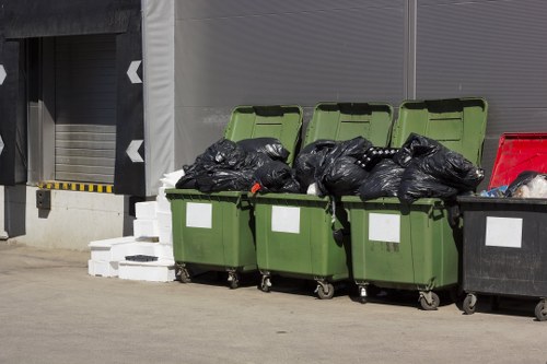 Waste collection vehicle used in Neasden muck away services